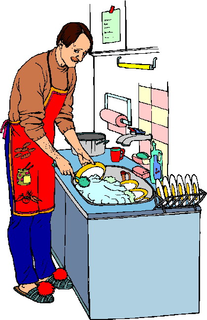 420x649 Clip Art Activities Washing Up
