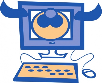 425x344 Frankiechow Cow Computer Clip Art Vector, Free Vector Images