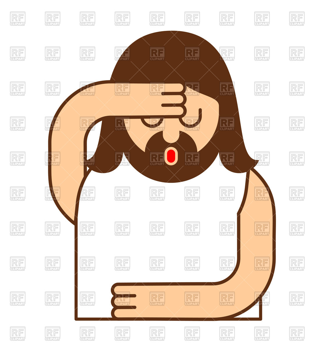 1114x1200 Oh My God Jesus Emotion Cartoon Icon Royalty Free Vector Clip Art