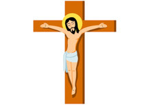 210x153 Clip Art Jesus On The Cross Hand Drawn Sketch Illustration Jesus