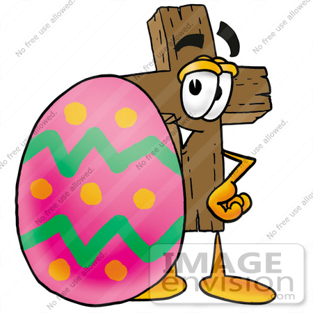 450x450 Christian Crosses Eggs Clipart