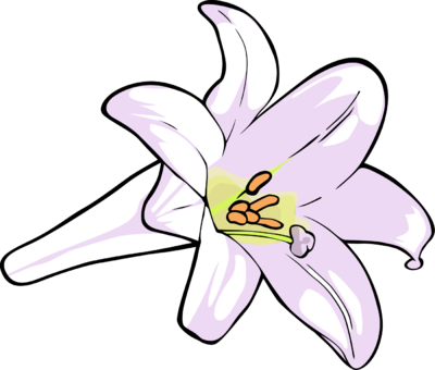400x340 Easter Lily Clip Art