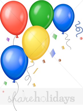 291x388 New Year Balloons Clipart
