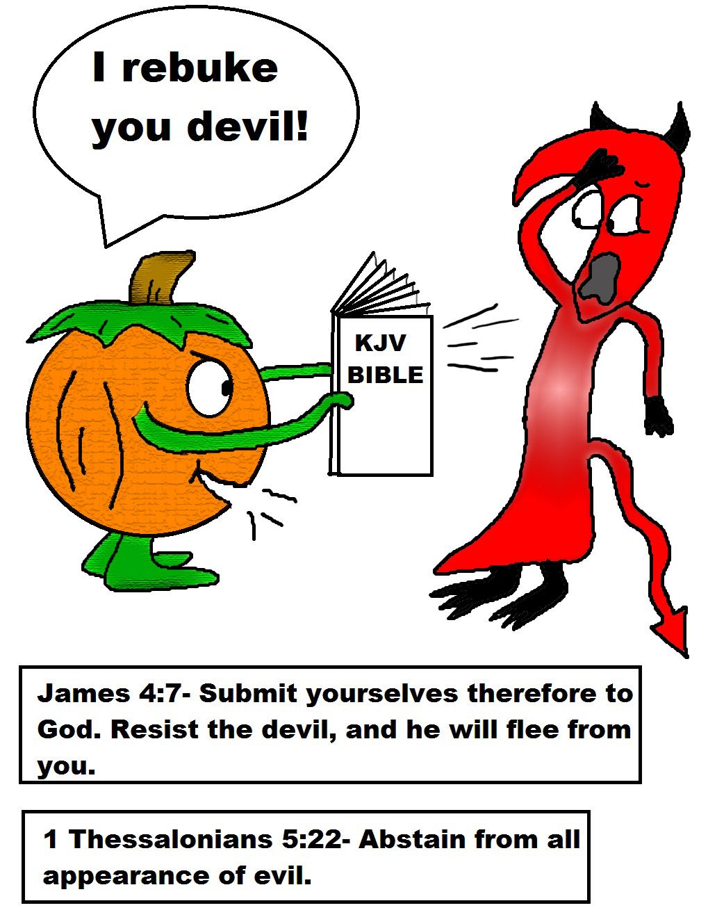 1019x1319 Pumpkin Coloring Pages Pumpkin Holding Bible Rebuking Devil
