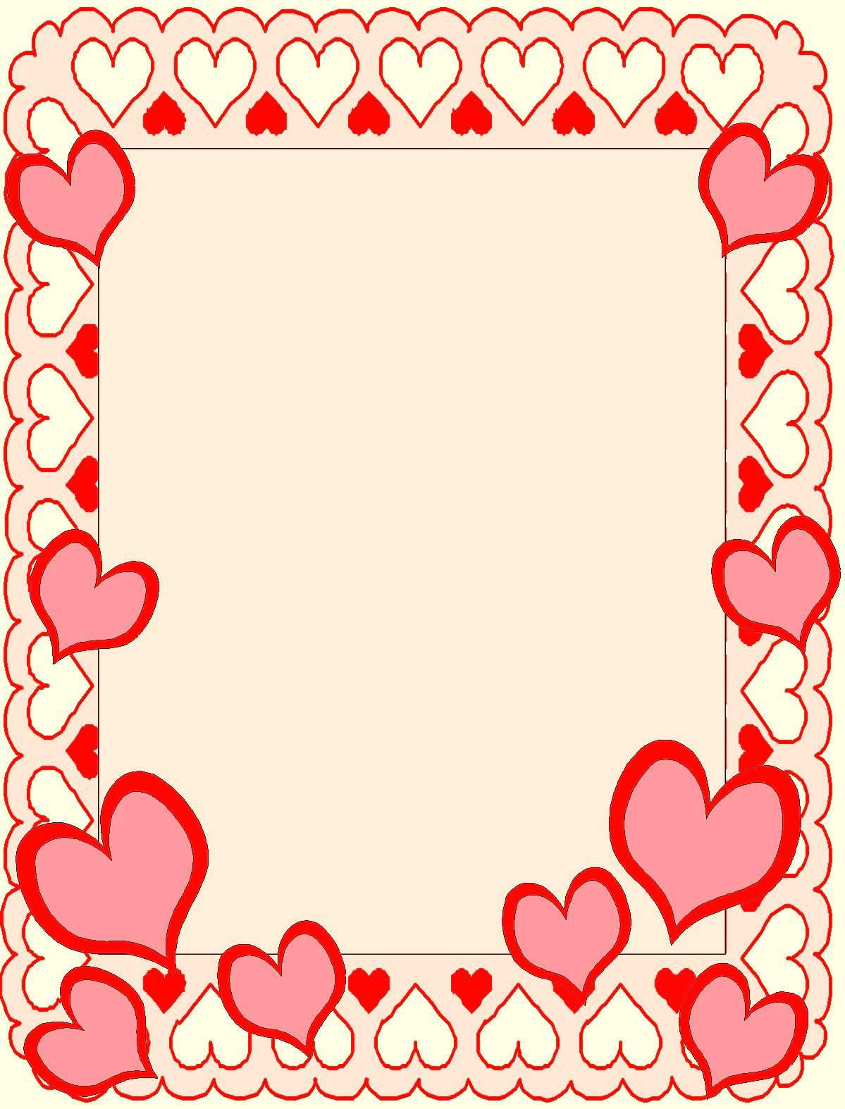1199x1574 Border Valentines Day Treasure Boxes, Clip Art