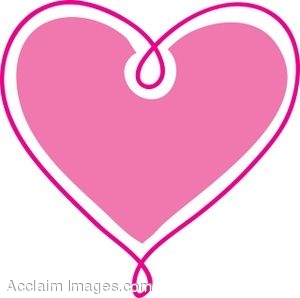 300x298 Cute Pink Heart Clipart