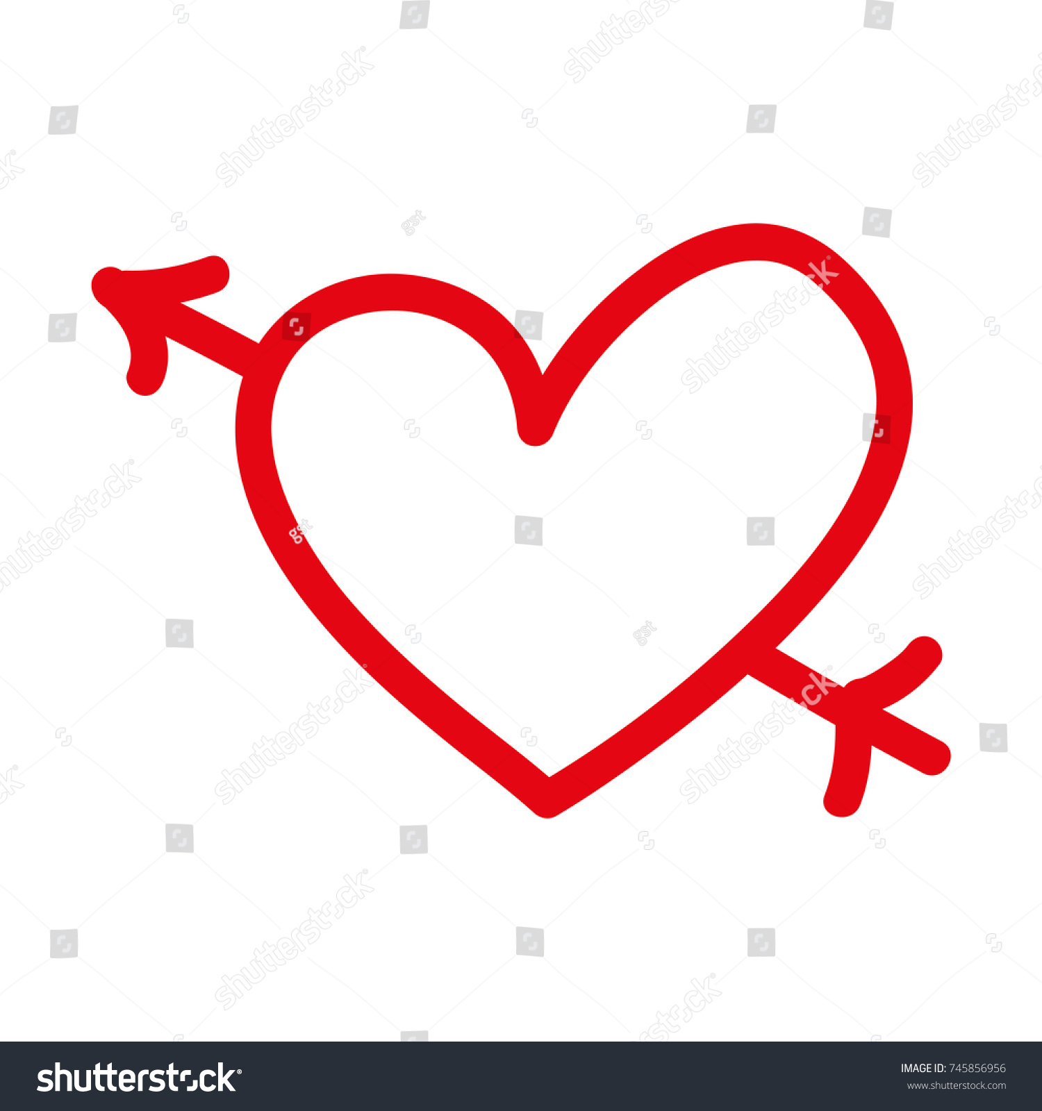 1500x1600 Valentine Symbols Clip Art Stock Vector Romantic Heart Love Arrow