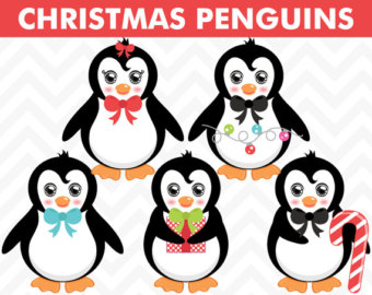 340x270 Penguin Clipart Watercolor Christmas Bird Animal Winter Cute Baby