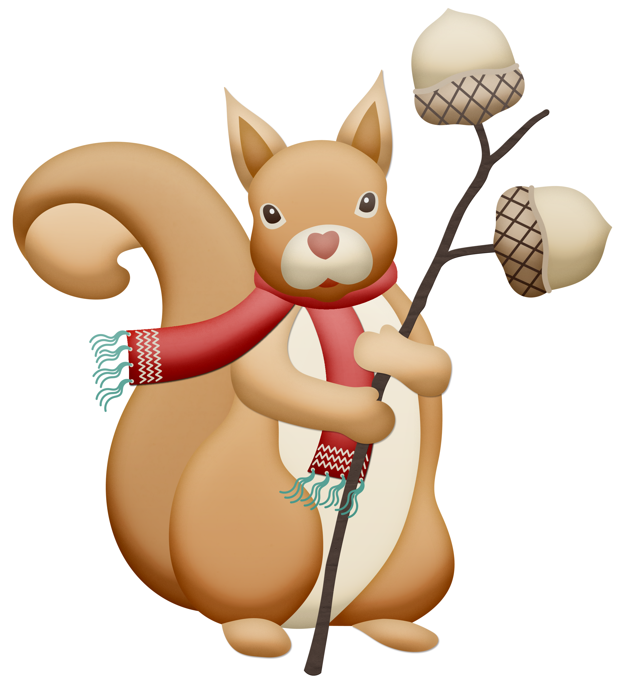 2475x2714 Christmas, Autumn, Fall Squirrel Clip Art Clip Art