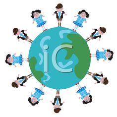 236x236 Mobile Royalty Free Clipart Image Of Children Around