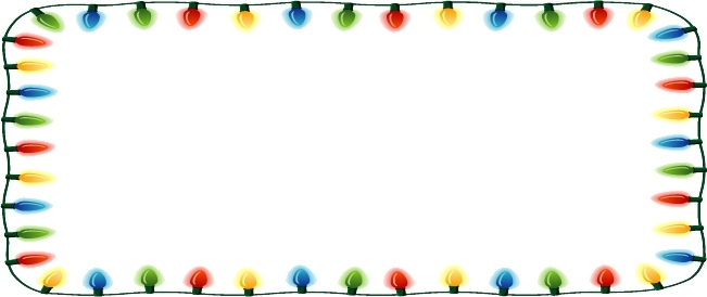 651x274 Christmas Lights Banner Clipart Clip Art Library Within