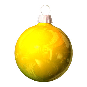 300x300 Gold Christmas Ornament Clipart Happy Holidays!
