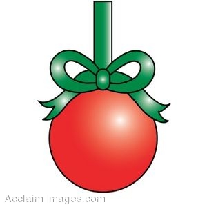 300x300 Clip Art Of A Christmas Ball Ornament