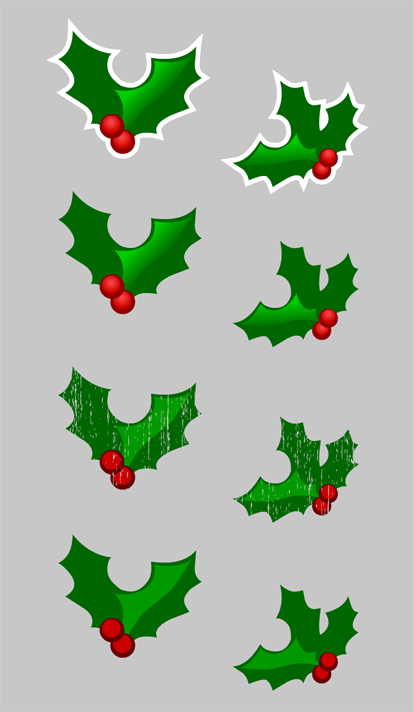 414x712 Holley Clipart Traditional Christmas
