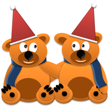 350x346 Christmas Bears Clipart By Tnt Teachers Need Tools Tpt