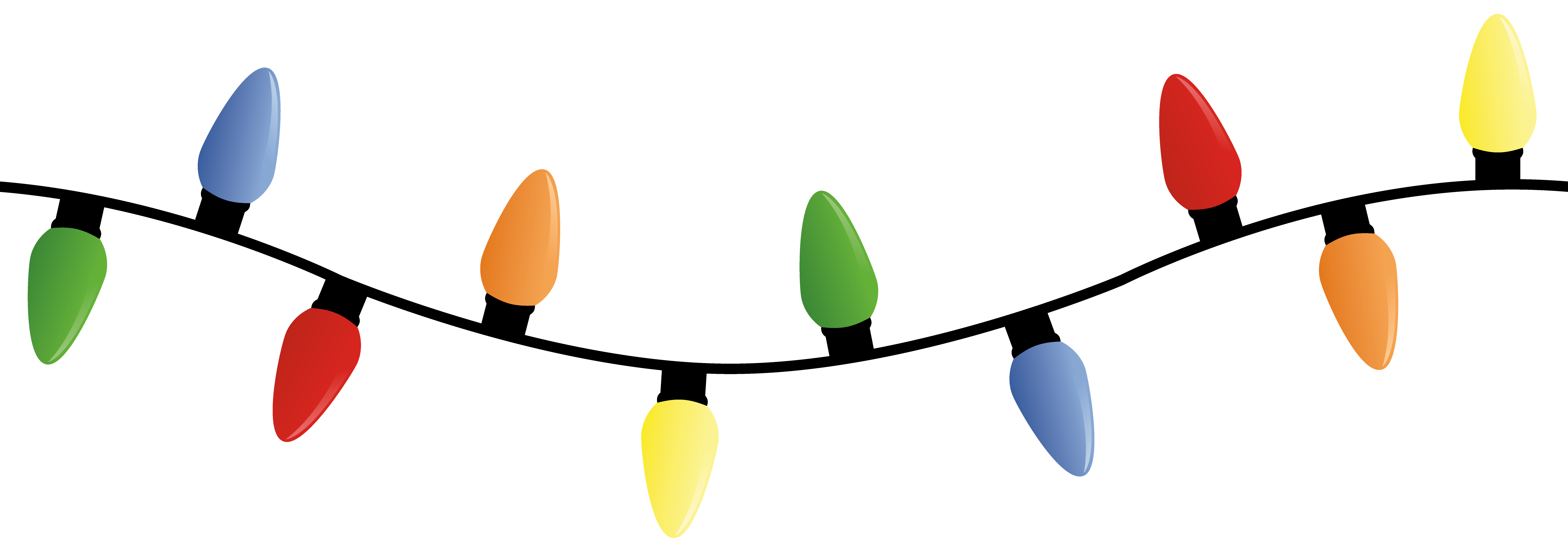 5408x1900 Christmas Lights Clip Art Free Collection Download And Share