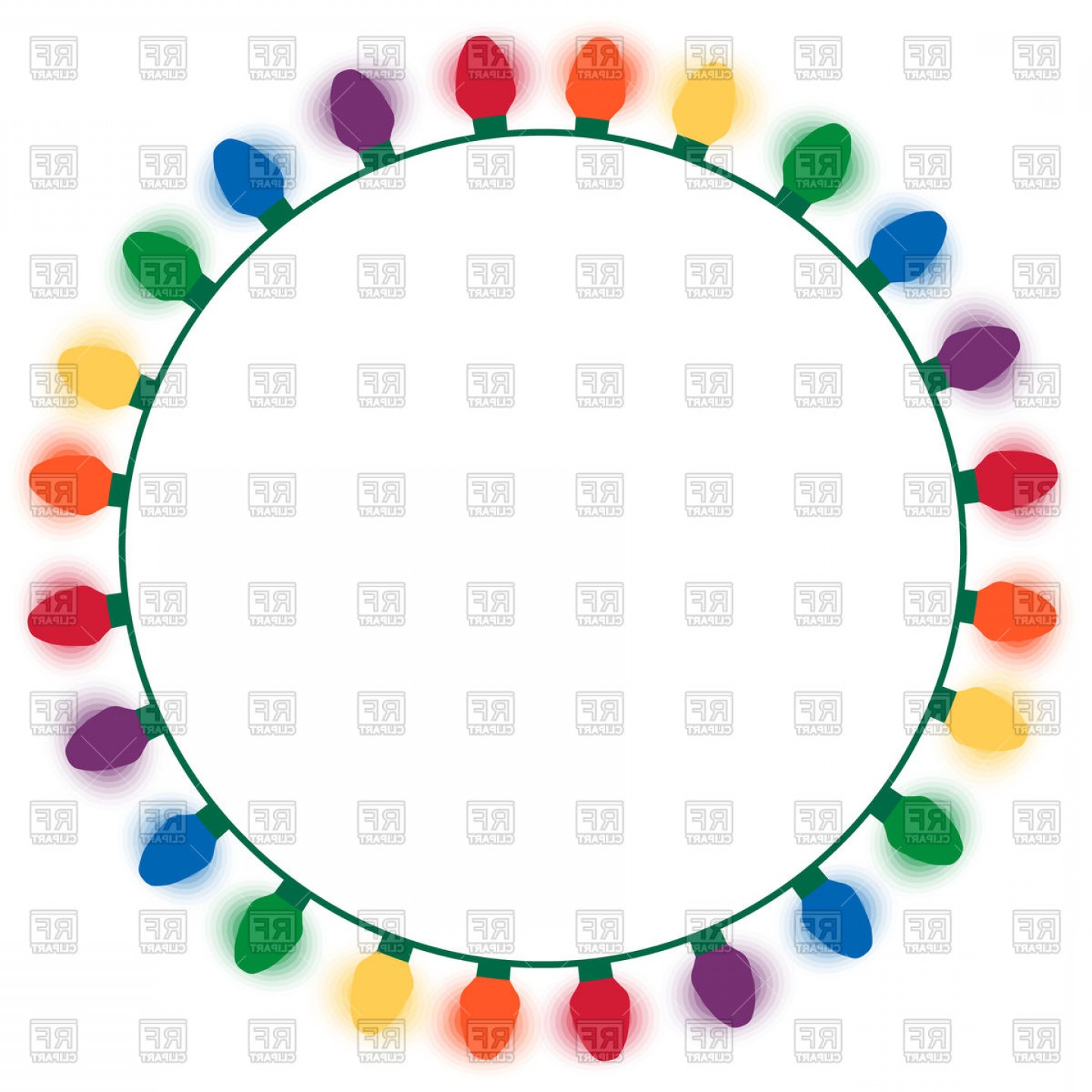 1440x1440 Christmas Lights Clip Art Vector Createmepink