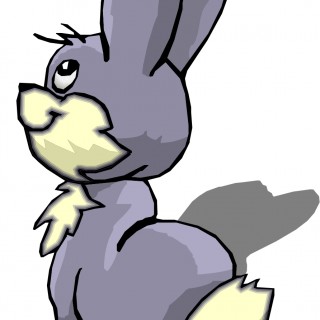 320x320 Tag For Cute Rabbit Clipart Clip Art Of A Cute And Playful Gray