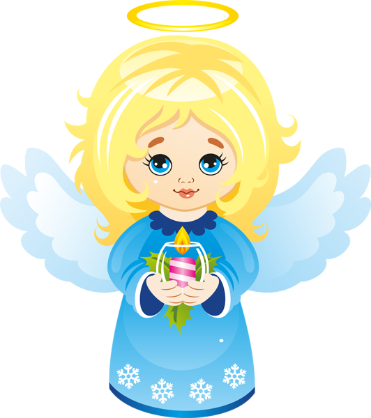 532x600 Cute Christmas Angel With Candle Clipart