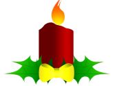 164x124 Lovely Christmas Candle Clipart Red Candle Clip Art Christmas 2