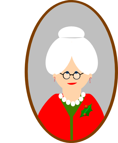492x594 Santa Grandma Clipart