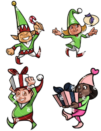 324x418 Santa Elf Clipart