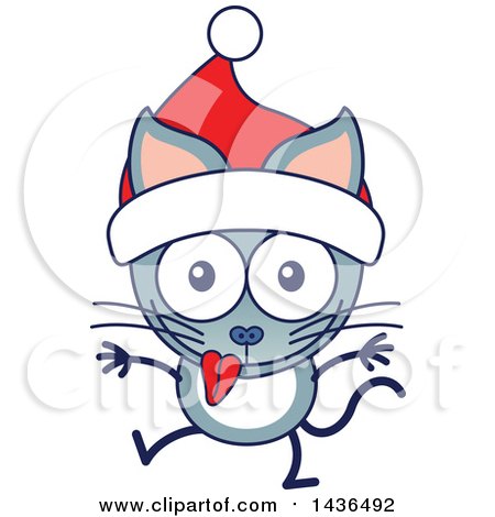 450x470 Royalty Free Vector Clip Art Illustration Of A Scared Cat Running