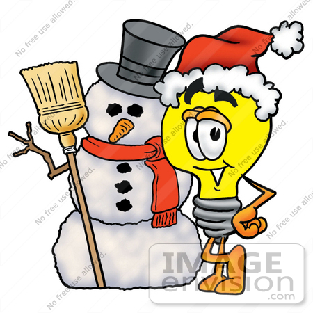 450x450 Clip Art Graphic Of A Yellow Electric Lightbulb Cartoon Character
