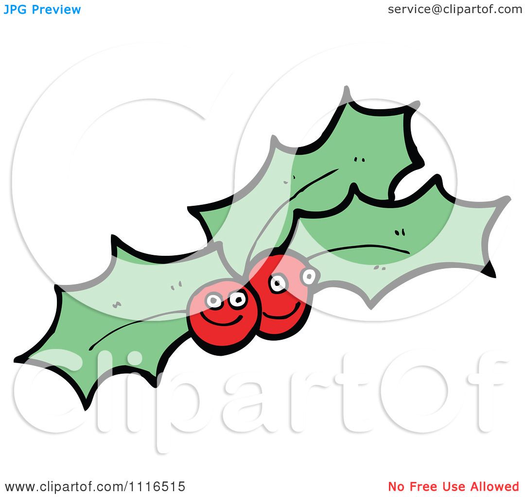 1080x1024 Clipart Christmas Holly Berry Characters 3
