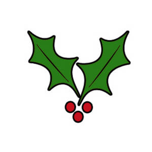 300x300 Clip Art Holly Leaves Clipart Free Clipart Christmas Holly Leaves
