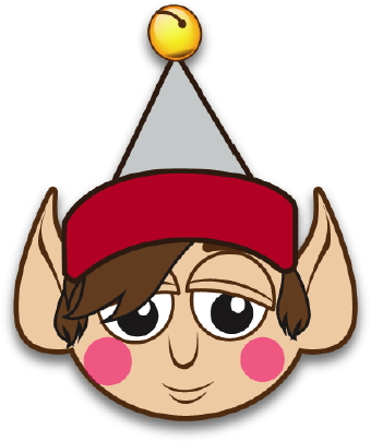 340x404 Christmas Elf Clipart Face