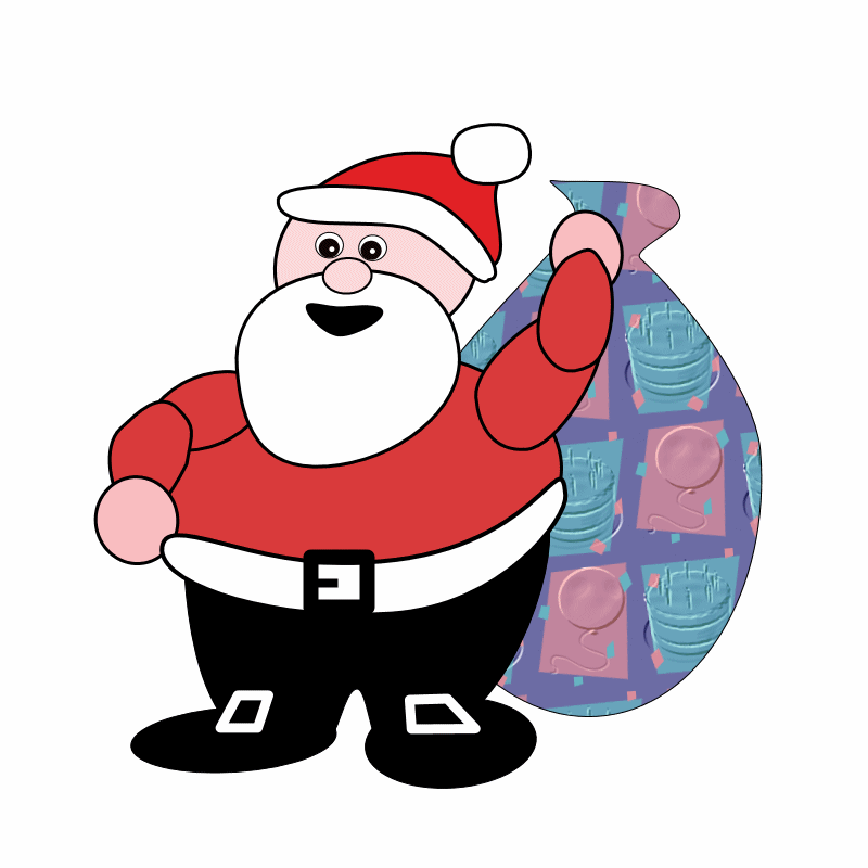 800x800 Christmas Santa Clip Art