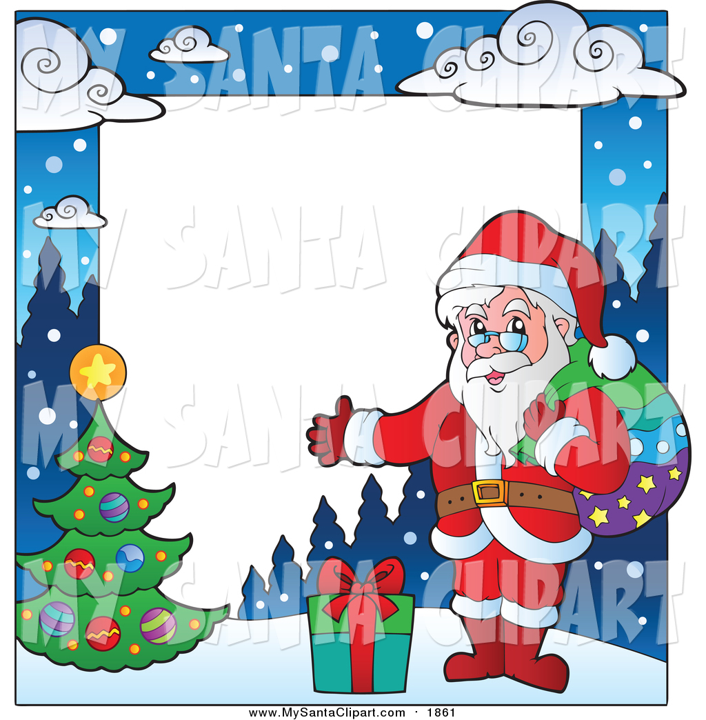1024x1044 Royalty Free Stock Santa Designs Of Christmas Borders