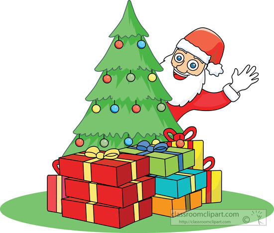 550x468 Santa With Christmas Tree December Clipart, Explore Pictures