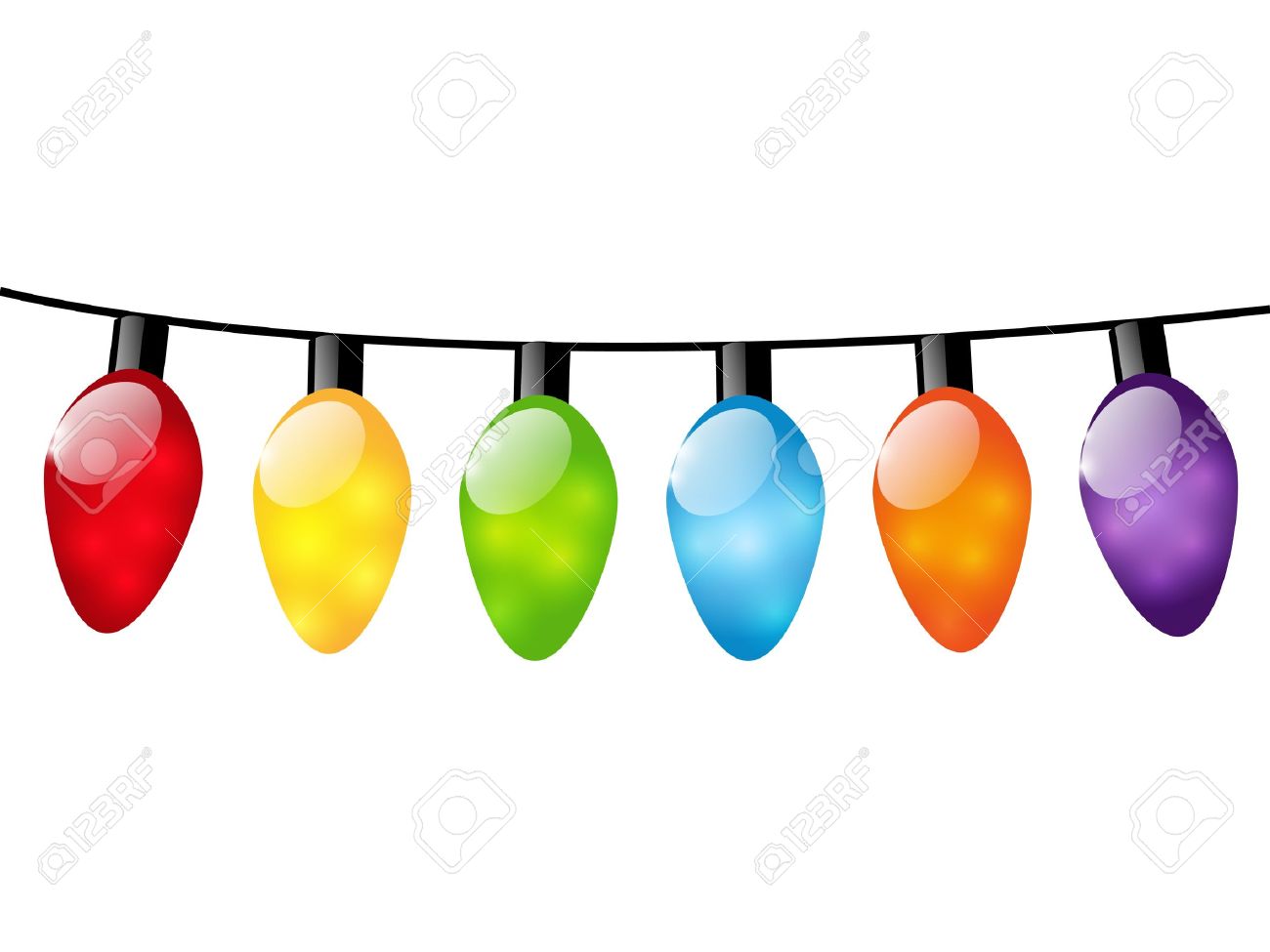 1300x975 Christmas Lights Clipart Strung Pencil And In Color Christmas