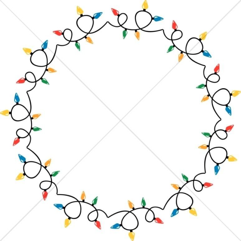774x776 Christmas Lights Clip Art Circle Simple Living Tree In The World