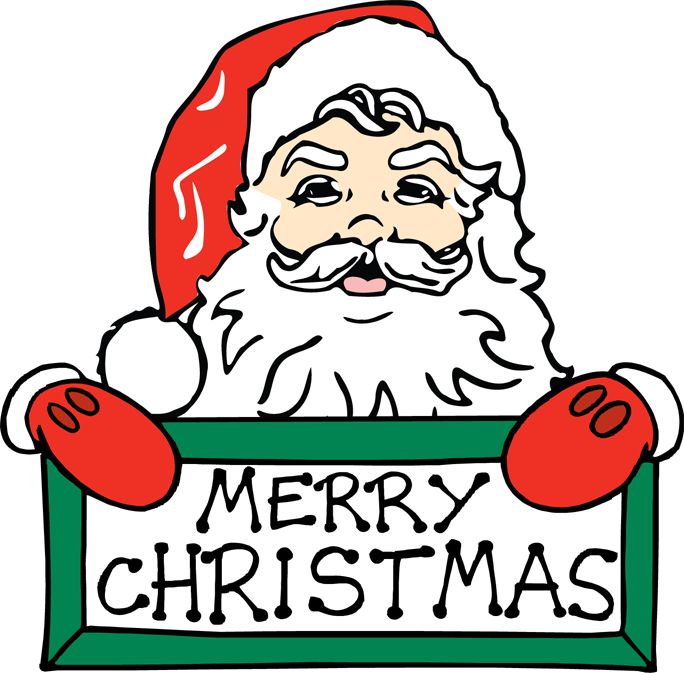 684x673 Free Merry Christmas Clipart