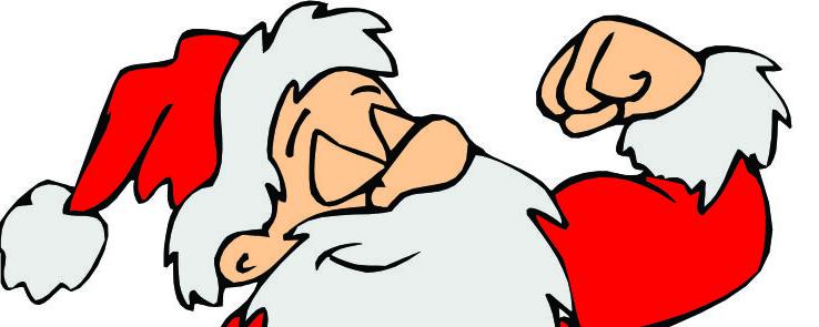 738x295 Santa Clipart Workout