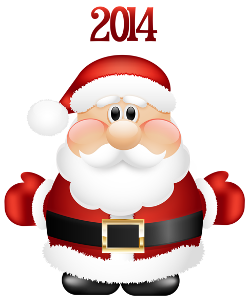 483x600 Transparent Cute Santa Claus 2014 Png Clipart Christmas Clip Art