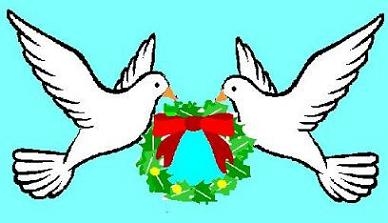 388x223 Christmas Dove Clip Art