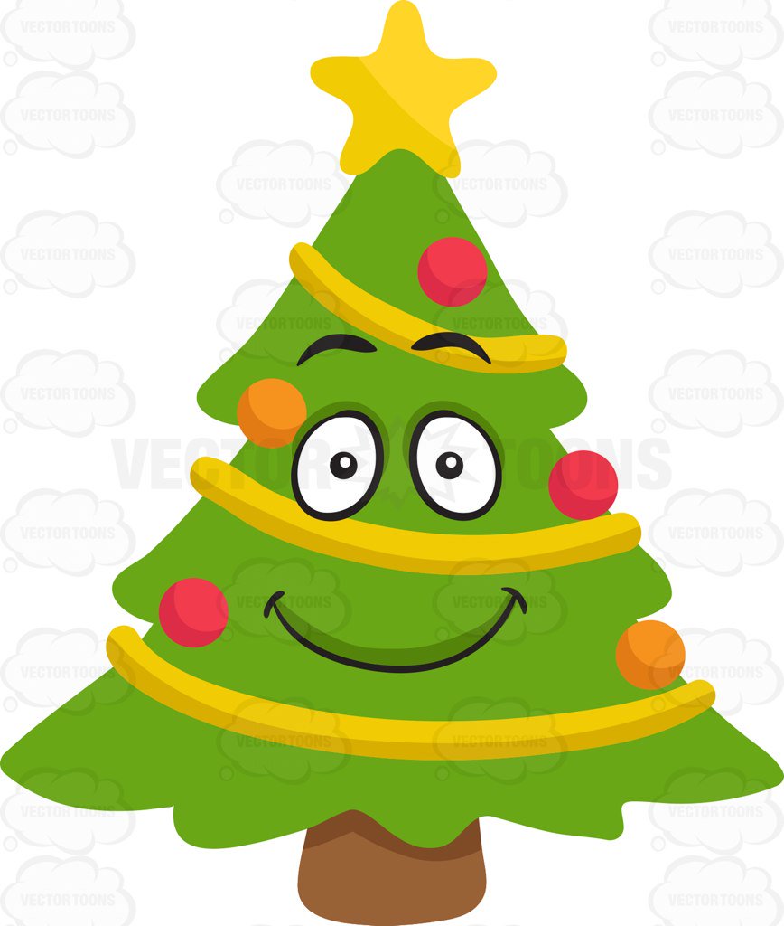 868x1024 Cartoon Christmas Tree Designs Vector Clipart Yanhe Clip Art
