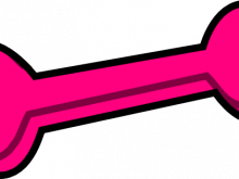 220x165 Dog Bone Clipart Dog Bone Pink Clip Art