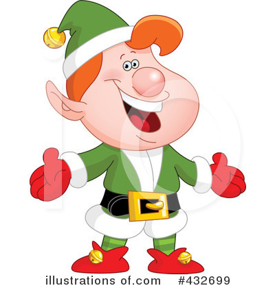 400x420 Christmas Elf Clipart
