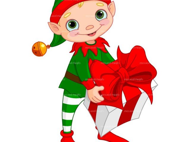 640x480 Christmas Elves Clipart Group