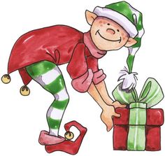 236x223 Country Christmas Elf Clipart