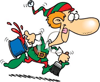 350x286 Royalty Free Clip Art Image Santa's Helper, A Christmas Elf