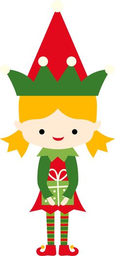 236x524 Christmas Girl Elf Clip Art Clip Art