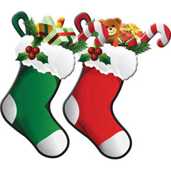 250x250 Christmas Socks Cliparts