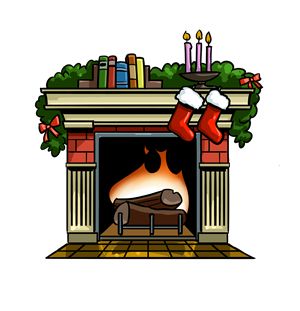 300x311 14 Best Christmas Fireplace Quilt Images On Fire