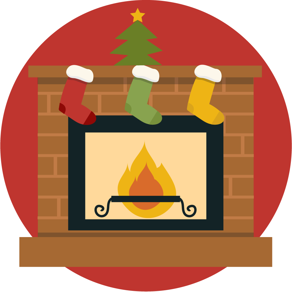 1026x1026 Free Cute Christmas Fireplace Clip Art